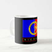 Flag der mit Monogramm Indianergemeinschaft Kaffeetasse (Vorderseite Links)