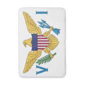 Flag der Patriotischen Amerikanischen Jungfrau Badematte (Vorderseite Vertikal)