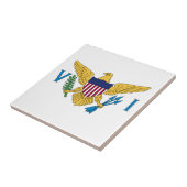 Flag der Patriotischen Amerikanischen Jungfrau Fliese (Seite)