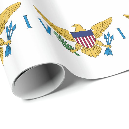 Flag der Patriotischen Amerikanischen Jungfrau Geschenkpapier (Rolleneckpunkt)