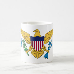 Flag der Patriotischen Amerikanischen Jungfrau Kaffeetasse