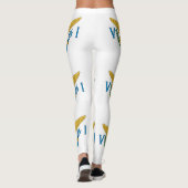 Flag der Patriotischen Amerikanischen Jungfrau Leggings (Rückseite)