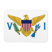 Flag der Patriotischen Amerikanischen Jungfrau Magnet (Horizontal)