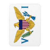 Flag der Patriotischen Amerikanischen Jungfrau Magnet (Vertikal)