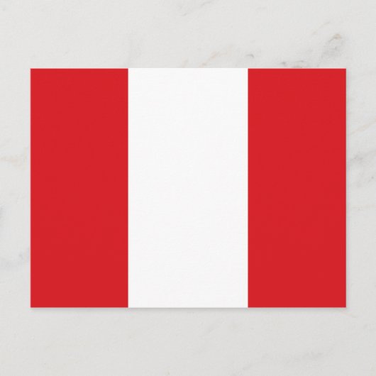 Flag der Peru-Postkarte Postkarte (Vorderseite)
