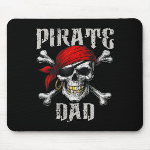 Flag der Piratenflagge des Piraten-Vaters und Schä Mousepad