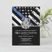 Flag der Polizeibehörde für die Strafverfolgung Einladung (Stehend Vorderseite)