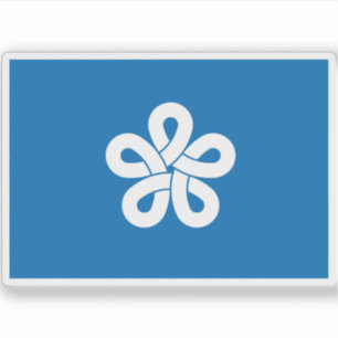 Flag der Präfektur Fukuoka, Japan Aufkleber