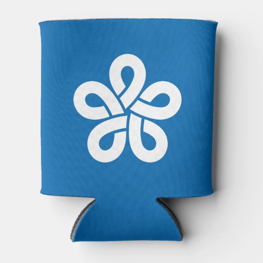 Flag der Präfektur Fukuoka, Japan Dosenkühler (Vorderseite)