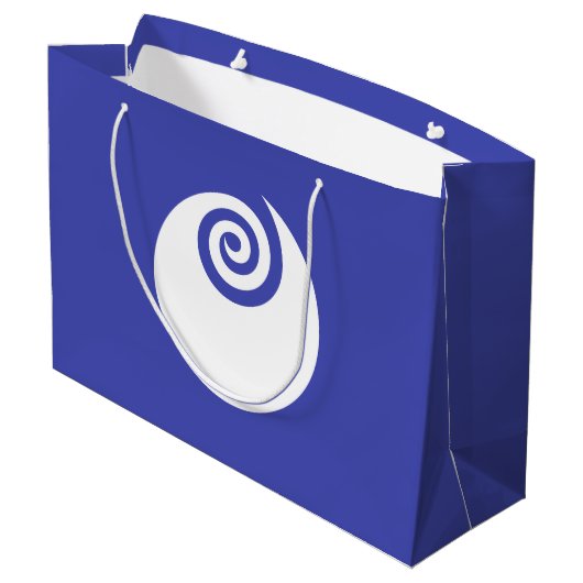 Flag der Präfektur Ibaraki, japanische Geschenktas Große Geschenktüte (Rückseite Schrägansicht)