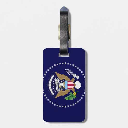 Flag der Präsidenten der USA Gepäckanhänger (Rückseite vertikal)