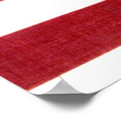 Flag der Präsidentschaftskampagne von Abraham Linc Poster (Ecke)