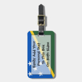 Flag der Salomonen Easy ID Persönliche Gepäckanhänger (Vorderseite vertikal)