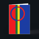 Flag der Sami People Grußkarte Feiertagskarte<br><div class="desc">Dieses Design wird durch das Sami-Flag</div>