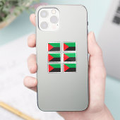 Flag der Sammlung Martinique von 6 Aufkleber (Telefon)