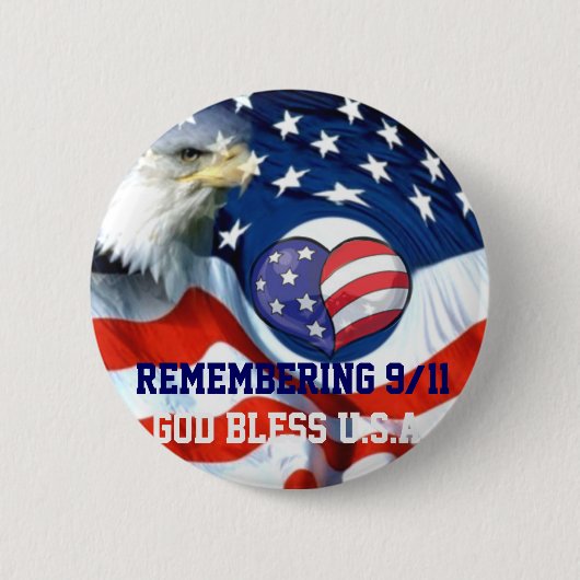 Flag der Staaten, 9/11_ Button (Vorderseite)
