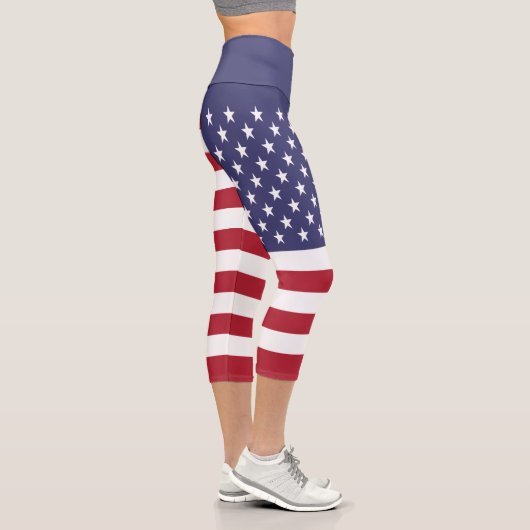 Flag der Staaten Capri Leggings (Rechts)