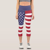 Flag der Staaten Capri Leggings (Vorderseite)