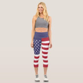 Flag der Staaten Capri Leggings (Vorderseite)