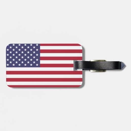 Flag der Staaten Gepäckanhänger (Rückseite horizontal)