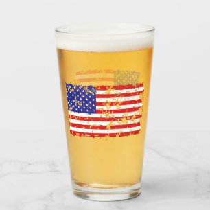 Flag der Staaten Glas