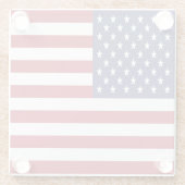 Flag der Staaten Glasuntersetzer (Rückseite)