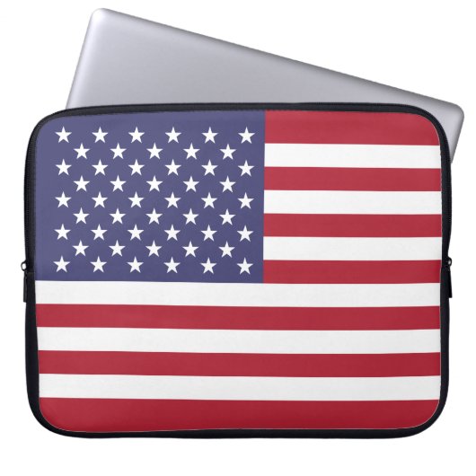 Flag der Staaten Laptopschutzhülle (Vorderseite)