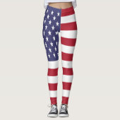 Flag der Staaten Leggings (Vorderseite)