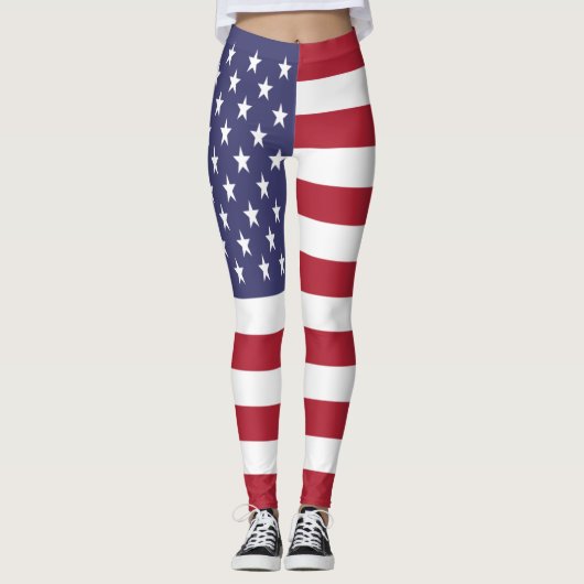 Flag der Staaten Leggings (Vorderseite)