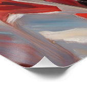 Flag der Staaten und Adler der Bald Poster (Ecke)