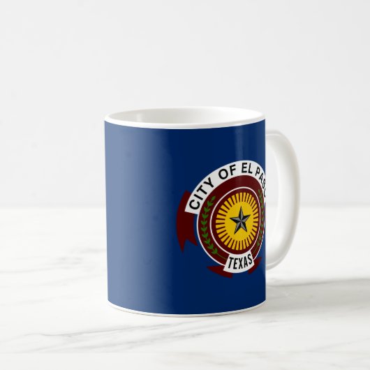 Flag der Stadt El Paso, Texas Coffee Tasse (VorderseiteRechts)