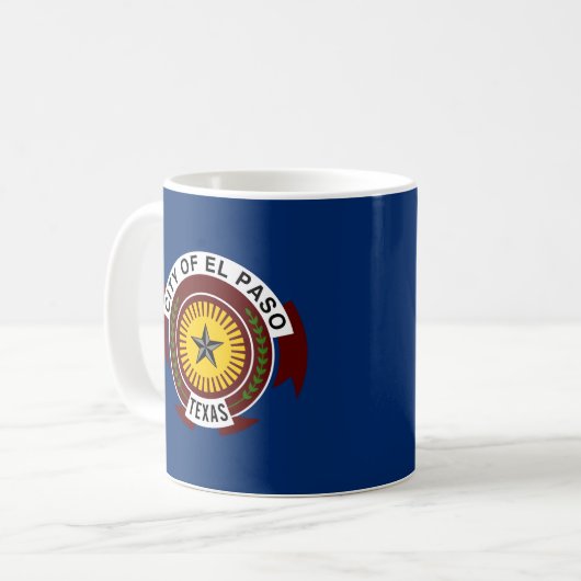 Flag der Stadt El Paso, Texas Coffee Tasse (Vorderseite Links)