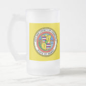 Flag der Stadt Honolulu, Hawaii Mattierte Glasbäum Mattglas Bierglas (Links)