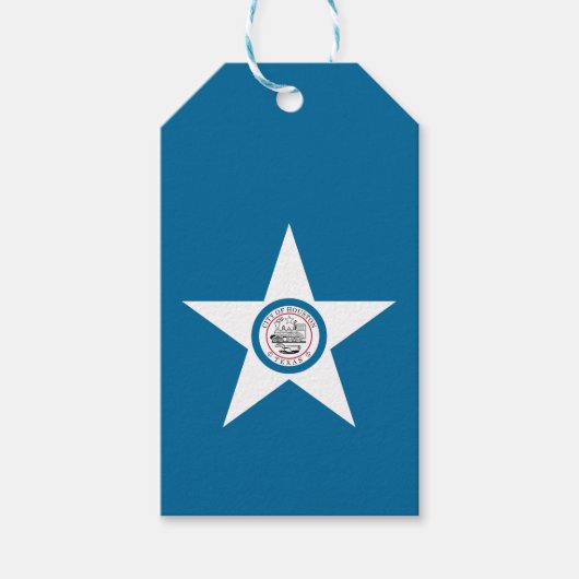 Flag der Stadt Houston, Texas-Geschenketiketts Geschenkanhänger (Vorderseite)