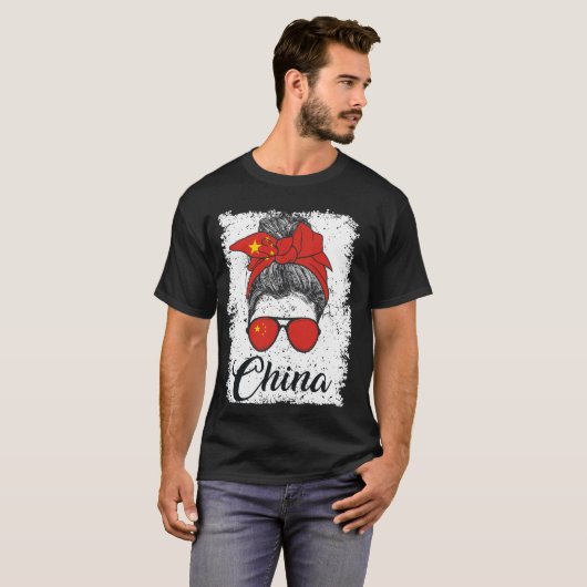 Flag der stolzen chinesischen China T-Shirt (Vorne ganz)