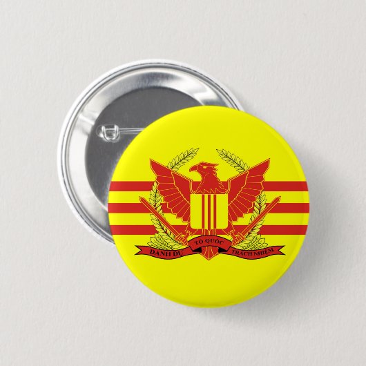 Flag der Streitkräfte der Republik Südvietnam Button (Vorne & Hinten)
