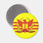 Flag der Streitkräfte der Republik Südvietnam Magnet (Vorderseite/Rückseite)