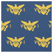 Flag der U.S. Jungfrau Islands (Small) Navy Blue & Stoff (Nahaufnahme)