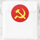 Flag der UdSSR - Angepasste Runder Aufkleber (Tasche)