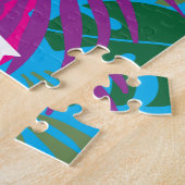 Flag der US-Jungfrau - Abstrakt tropisch Puzzle (Seite)