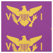 Flag der US-Jungfrau (groß) Lila & Gold Stoff (Nahaufnahme)