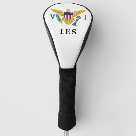 Flag der US-Jungfrau, Ihre Initialen Golf Headcover (Vorderseite)