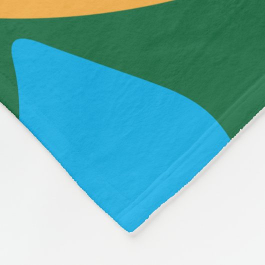 Flag der US-Jungfrau-Inseln, farbenfrohe tropische Fleecedecke (Ecke)