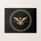 Flag der US-Jungfrau-Inseln USVI Karibik VI Puzzle (Horizontal)