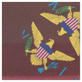 Flag der US-Jungfrau-Inseln USVI Madras Kariert Stoff (Nahaufnahme)