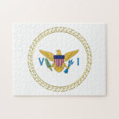 Flag der US-Jungfrau-Inseln USVI Puzzle (Horizontal)