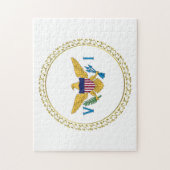 Flag der US-Jungfrau-Inseln USVI Puzzle (Vertikal)