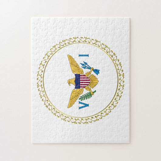 Flag der US-Jungfrau-Inseln USVI Puzzle (Vertikal)