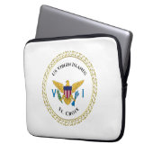 Flag der US-Jungfrau-Inseln USVI St. Croix VI Laptopschutzhülle (Vorderseite Links)