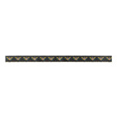 Flag der US-Jungfrau, schwarz - 1,5" Breite Satinband (Vorderseite)